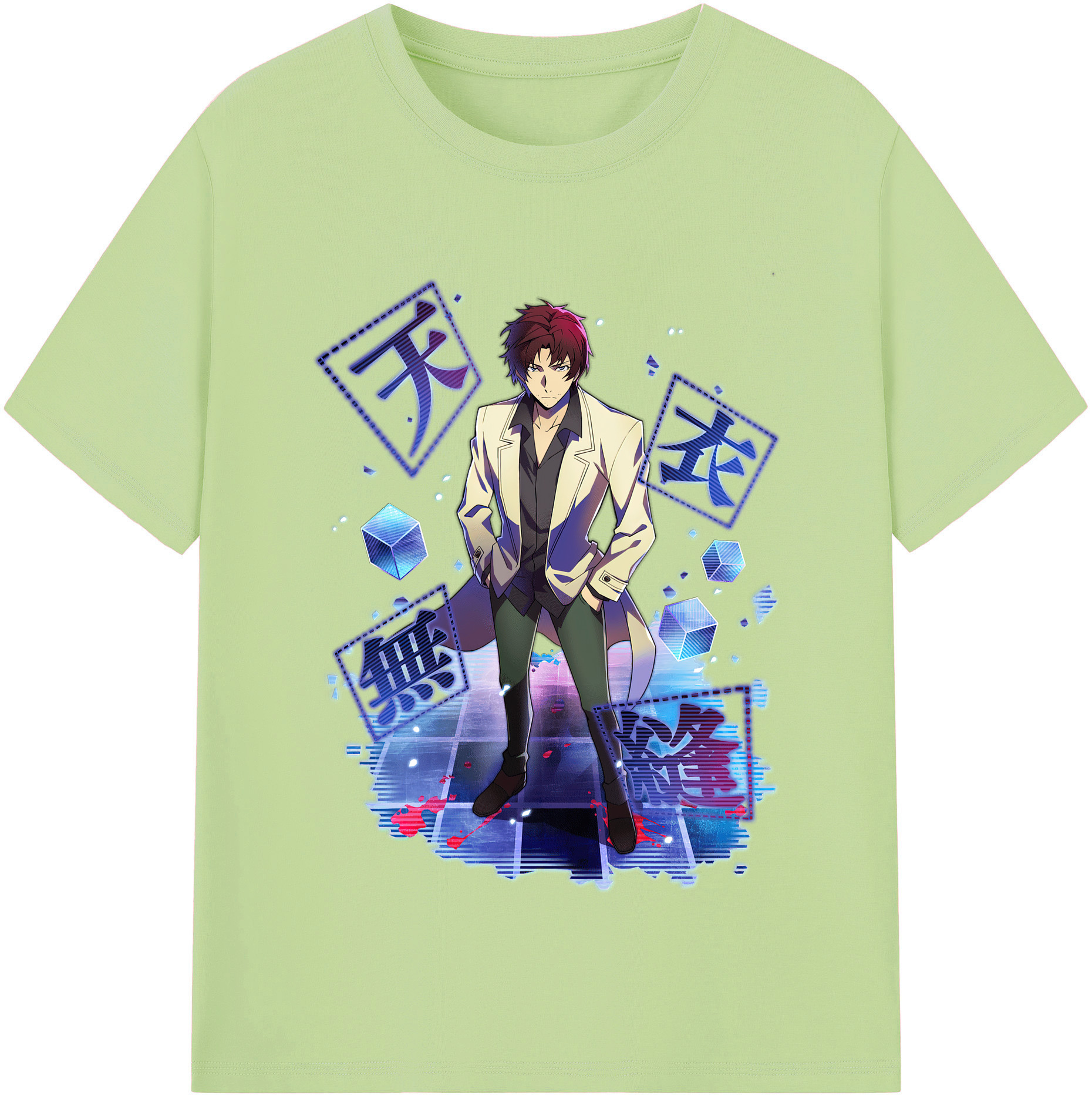 （画像用） 文豪ストレイドッグス Bungo Stray Dogs 綿100％半袖Tシャツ（フロントプリント）